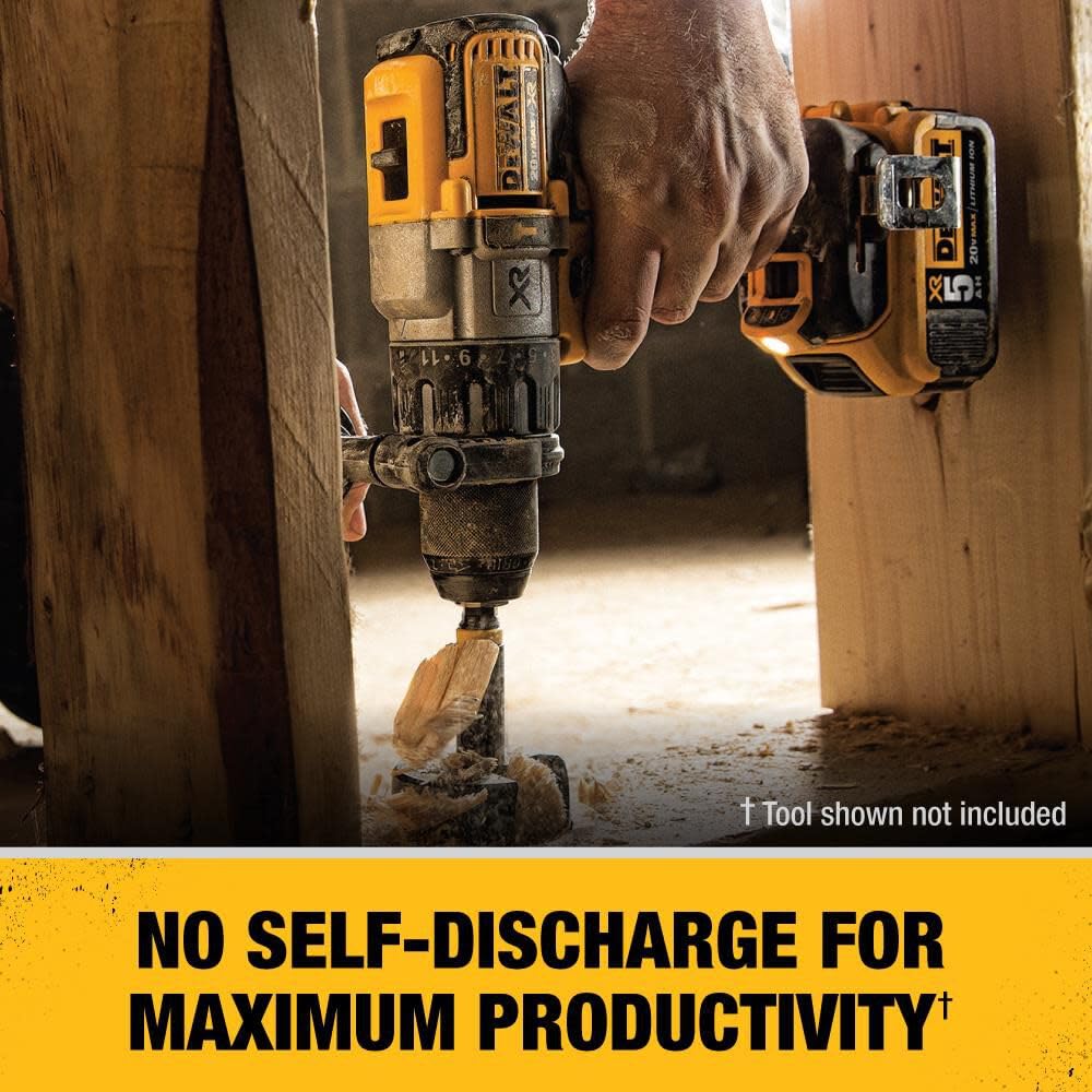Foto 5 | Kit De Carga De Baterías Dewalt 20v Max Con 2 Baterías De 5ah - Venta Internacional.
