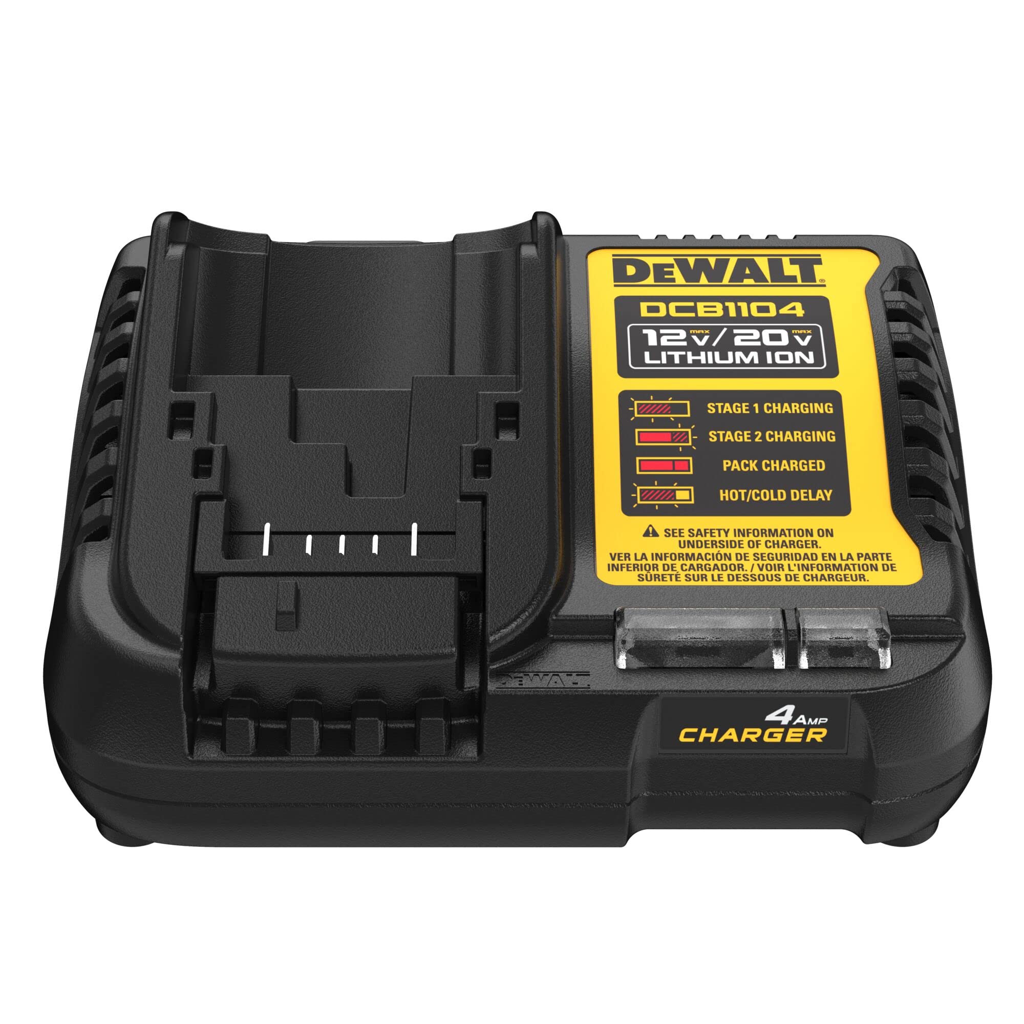 Cargador De Batería Dewalt Dcb1104 12v Max/20v Max 4a Resistente Al Agua - Venta Internacional.