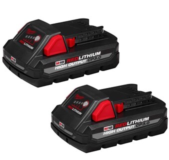 Foto 1 | Batería Milwaukee M18 18 18 V 3.0 Ah Cp Li-ion De Alto Rendimiento, Paquete De 2 - Venta Internacional.