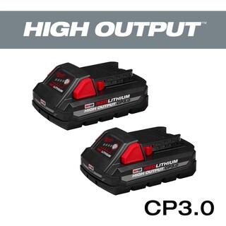Foto 6 | Batería Milwaukee M18 18 18 V 3.0 Ah Cp Li-ion De Alto Rendimiento, Paquete De 2 - Venta Internacional.
