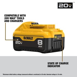 Foto 3 | Batería Dewalt 20 V Max* Xr 8.0 Ah, Paquete De 2 (dcb208-2) - Venta Internacional.