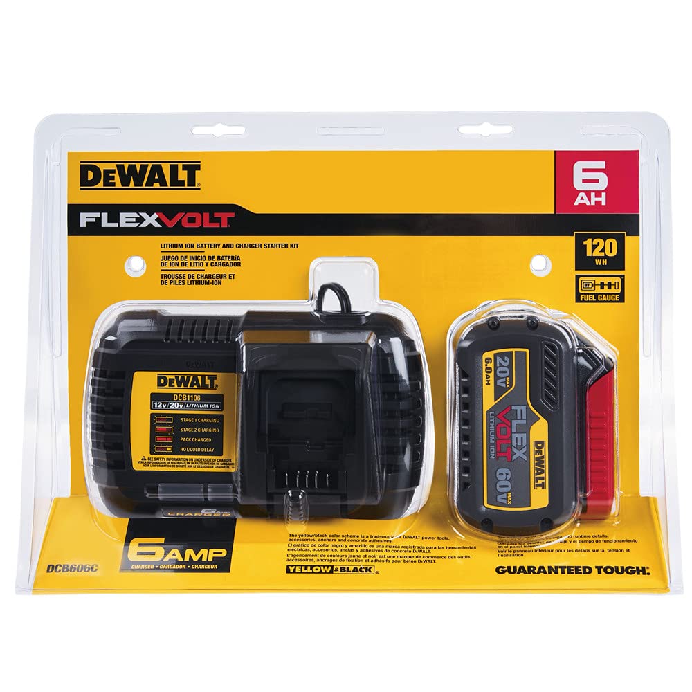Foto 3 pulgar | Kit De Inicio De Batería Y Cargador Dewalt Flexvolt 20v/60v - Venta Internacional.