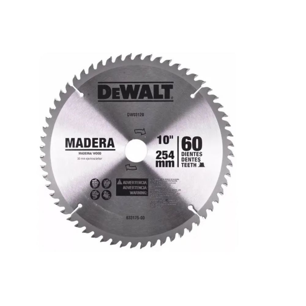 Disco Sierra para Madera 30mm 10 x 60 Dwa03120 Dewalt