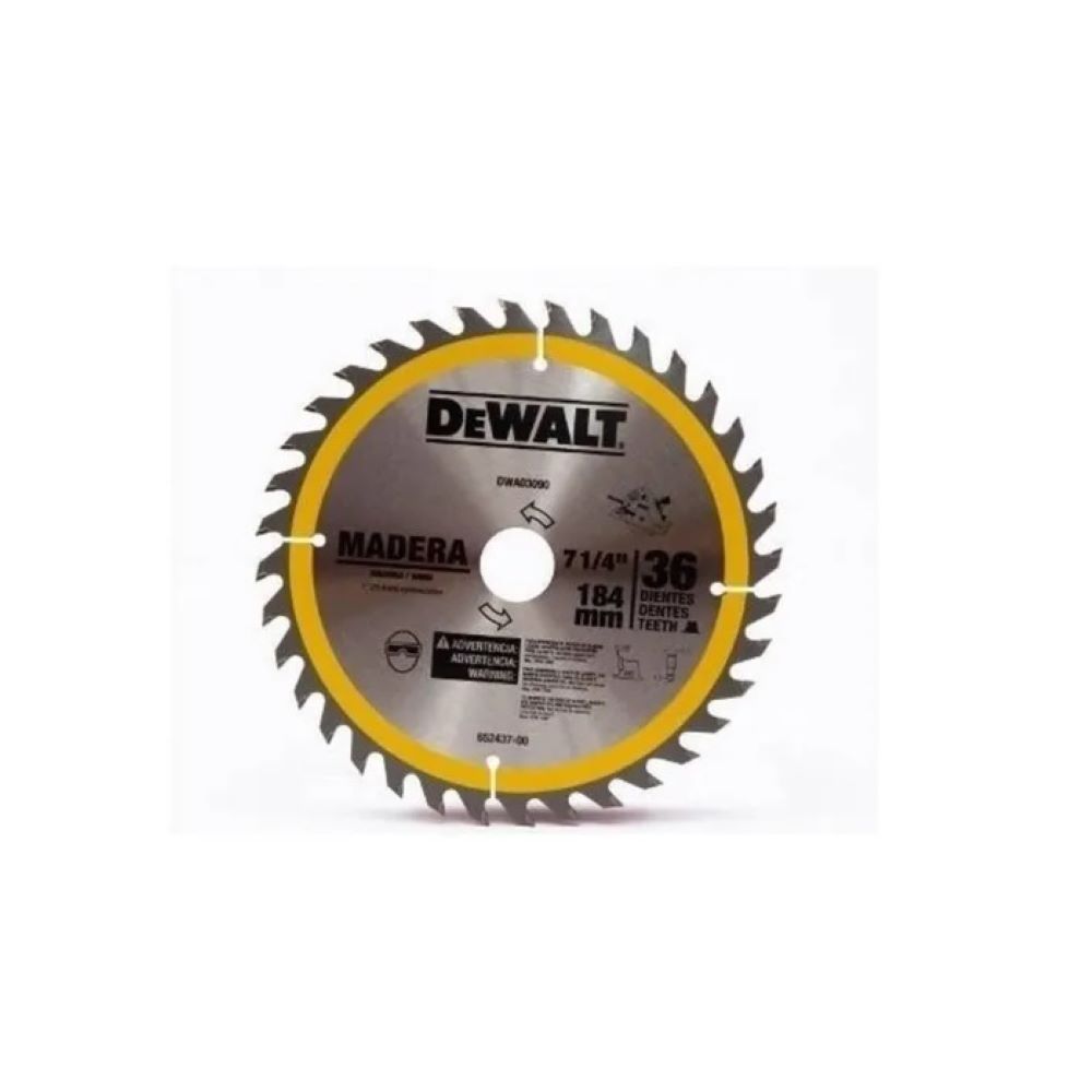 Disco Sierra Circular Dewalt Dwa03090 Multicolor 7-1/4 In con 36 Dientes