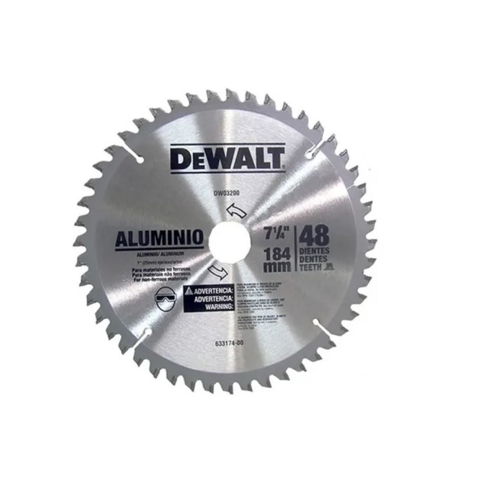 Disco Sierra 7 1/4 X 48 Dientes Flecha 1 Dwa03200 - Dewalt