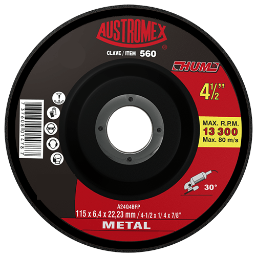 Disco De Desbaste Para Metal Hum G-24 Austromex 560