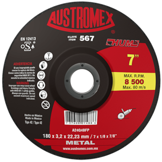 Foto 1 | Disco De Corte Para Metal Hum G-24 Austromex 567