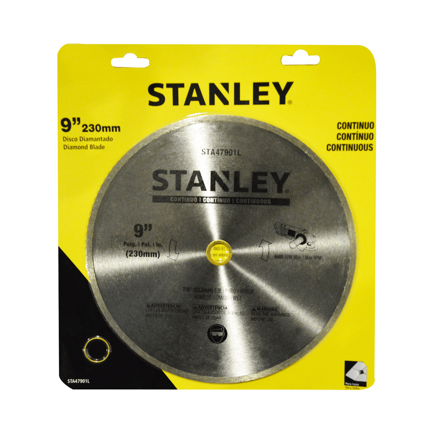 Disco Diamantado Continuo 9 " Stanley 47901L