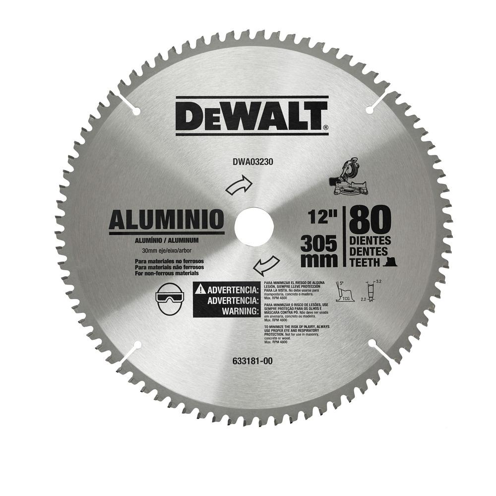 Disco para Sierra DeWalt DWA03230 color Gris 80T 12''