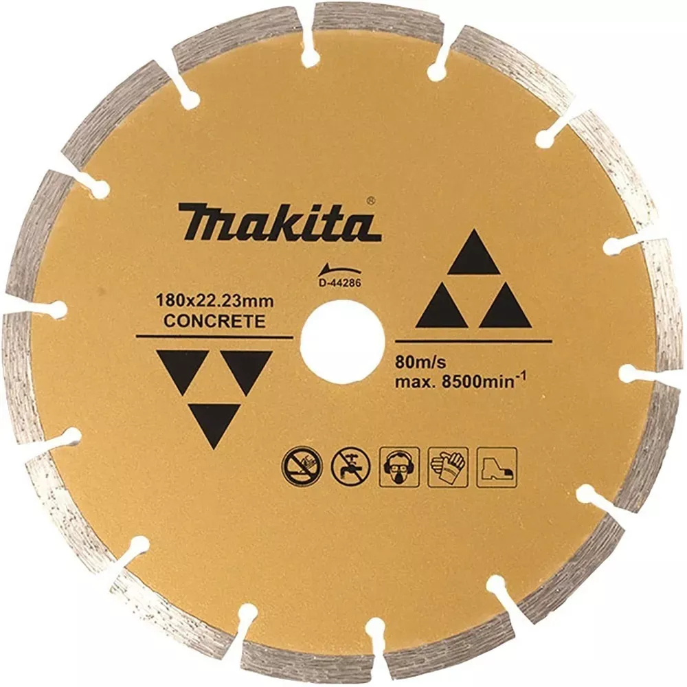 Disco Diamantado Segmentado Makita D-44286 para Concreto 180 mm