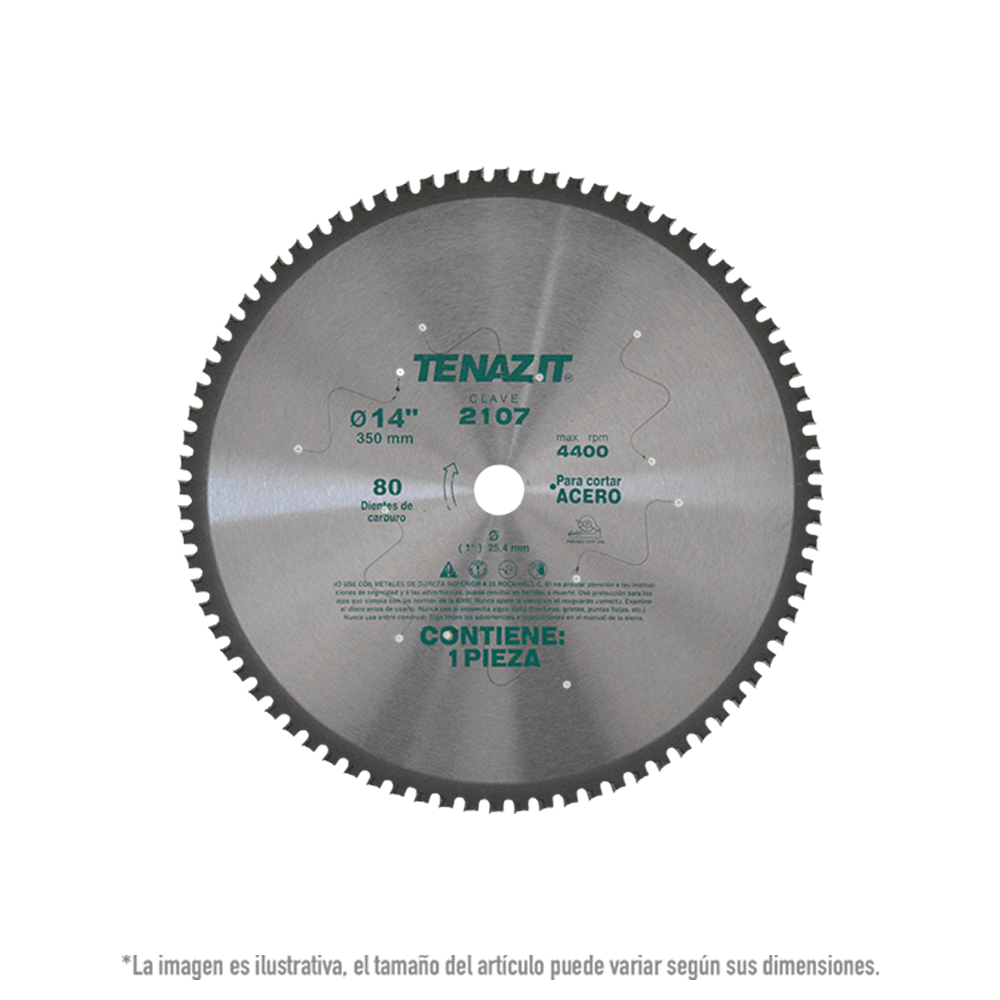 Sierra Circular 14 " para Acero Austromex 2107