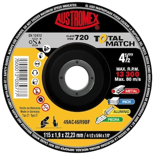 Foto 1 | Disco de Corte/Desbaste Austromex 720 4.1/2 "