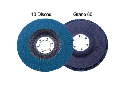 Foto 3 | Disco Lija Laminado Pulido Grano 60 Tipo 29 4 1/2 X 7/8 Azul