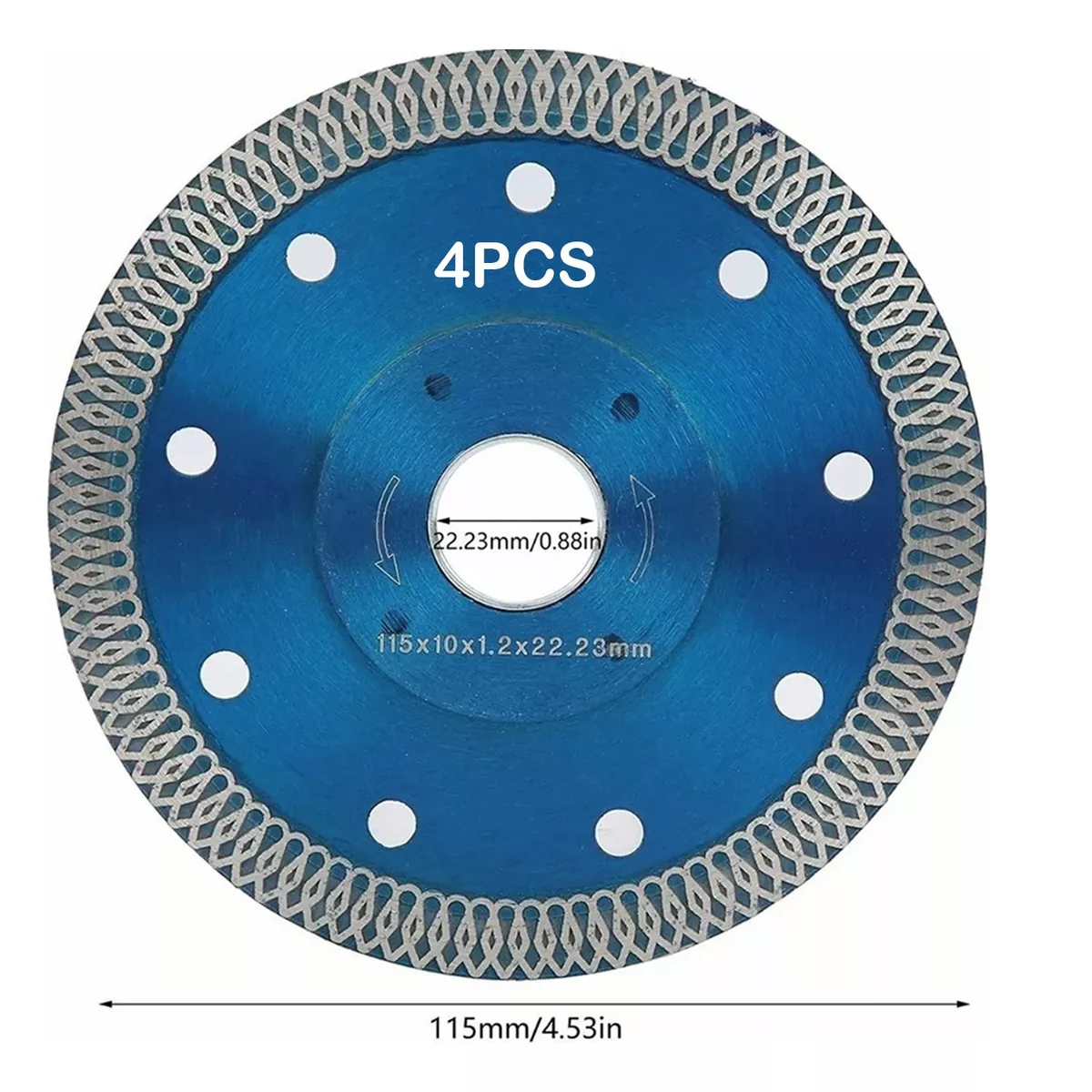 Foto 4 pulgar | Discos Diamante Eo Safe Imports Esi-16011 Azul Mármol Granito Porcelanato Cerámica 4 piezas