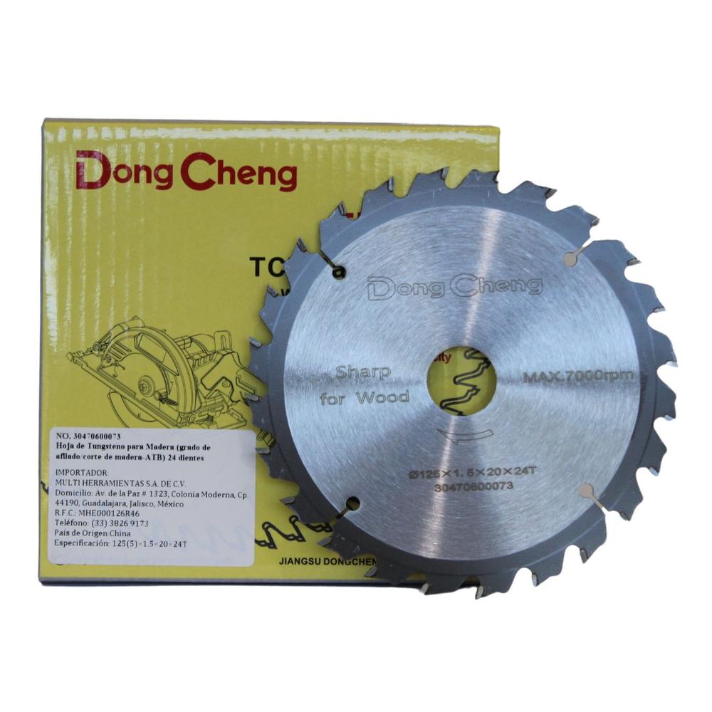 Disco Sierra Circular Para Madera 5´ 24 Dientes Dc