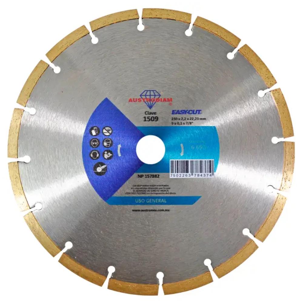 Foto 4 pulgar | Disco Diamante Para Corte De Materiales 9'' Austromex 1509