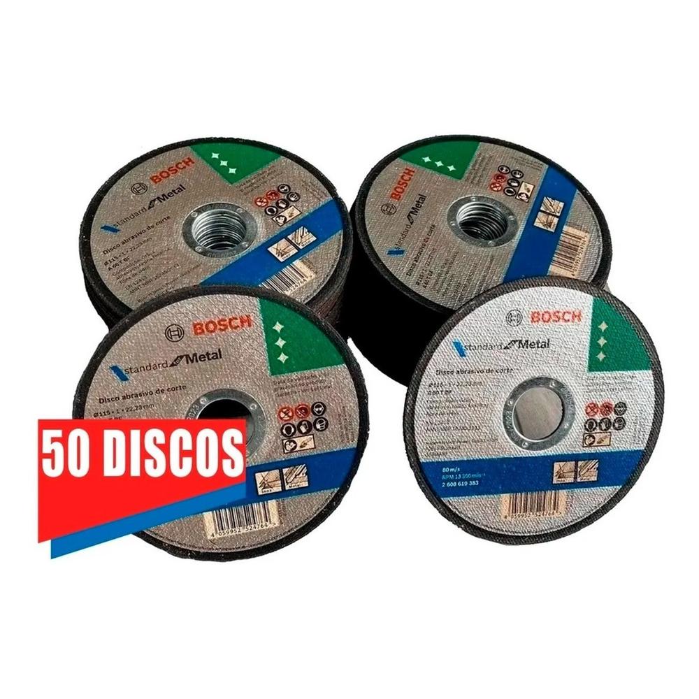 Foto 4 | Discos Corte Bosch Acero 50 Pzas 4-1/2+careta Electronica