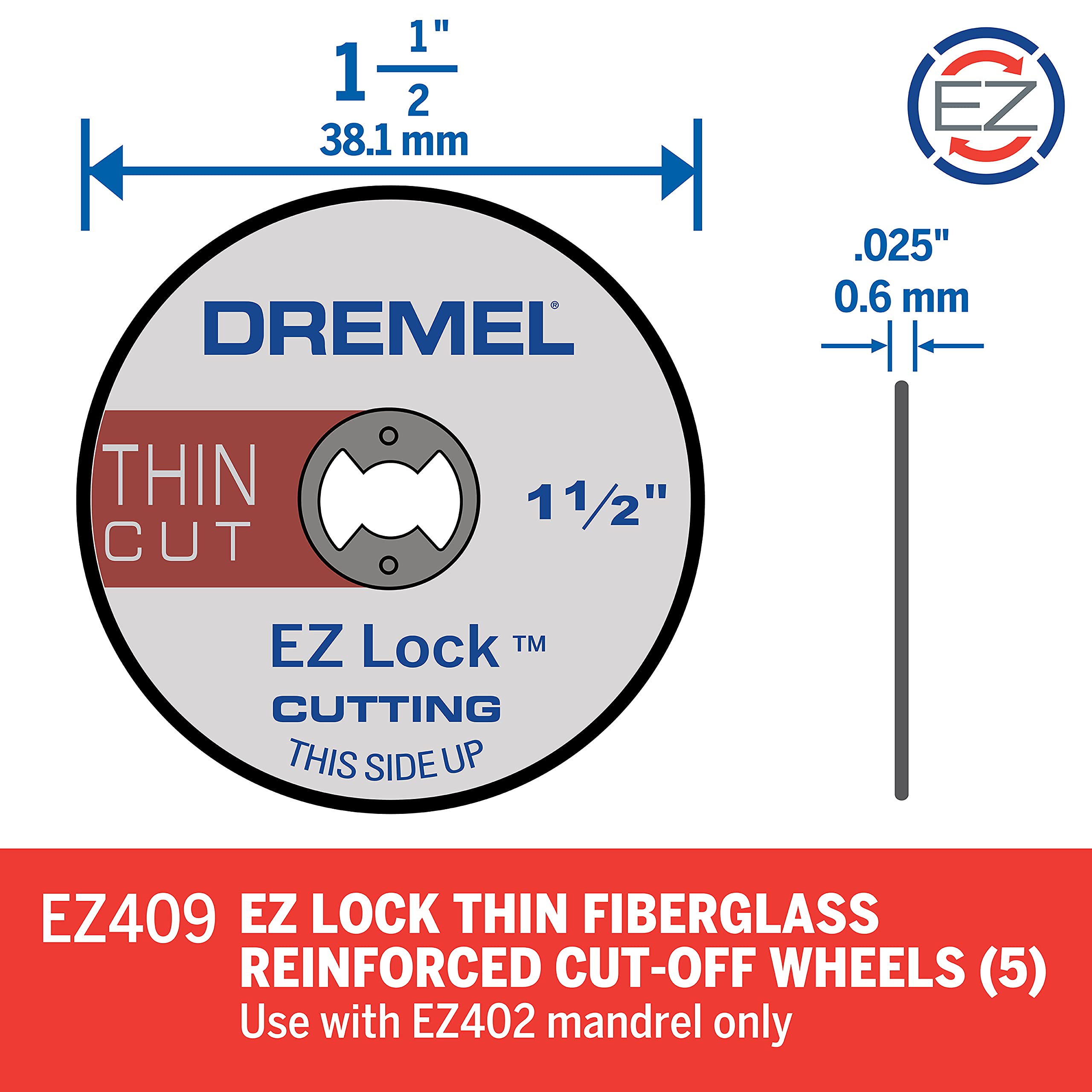 Foto 2 | Disco De Corte Dremel Ez409 Ez Lock 3,8 Cm Plateado - Venta Internacional.