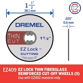 Foto 2 | Disco De Corte Dremel Ez409 Ez Lock 3,8 Cm Plateado - Venta Internacional.