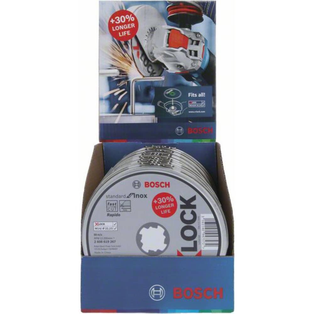 Foto 2 pulgar | Disco De Corte Bosch Professional X-lock Standard 125 Mm, Paquete De 10 - Venta Internacional.
