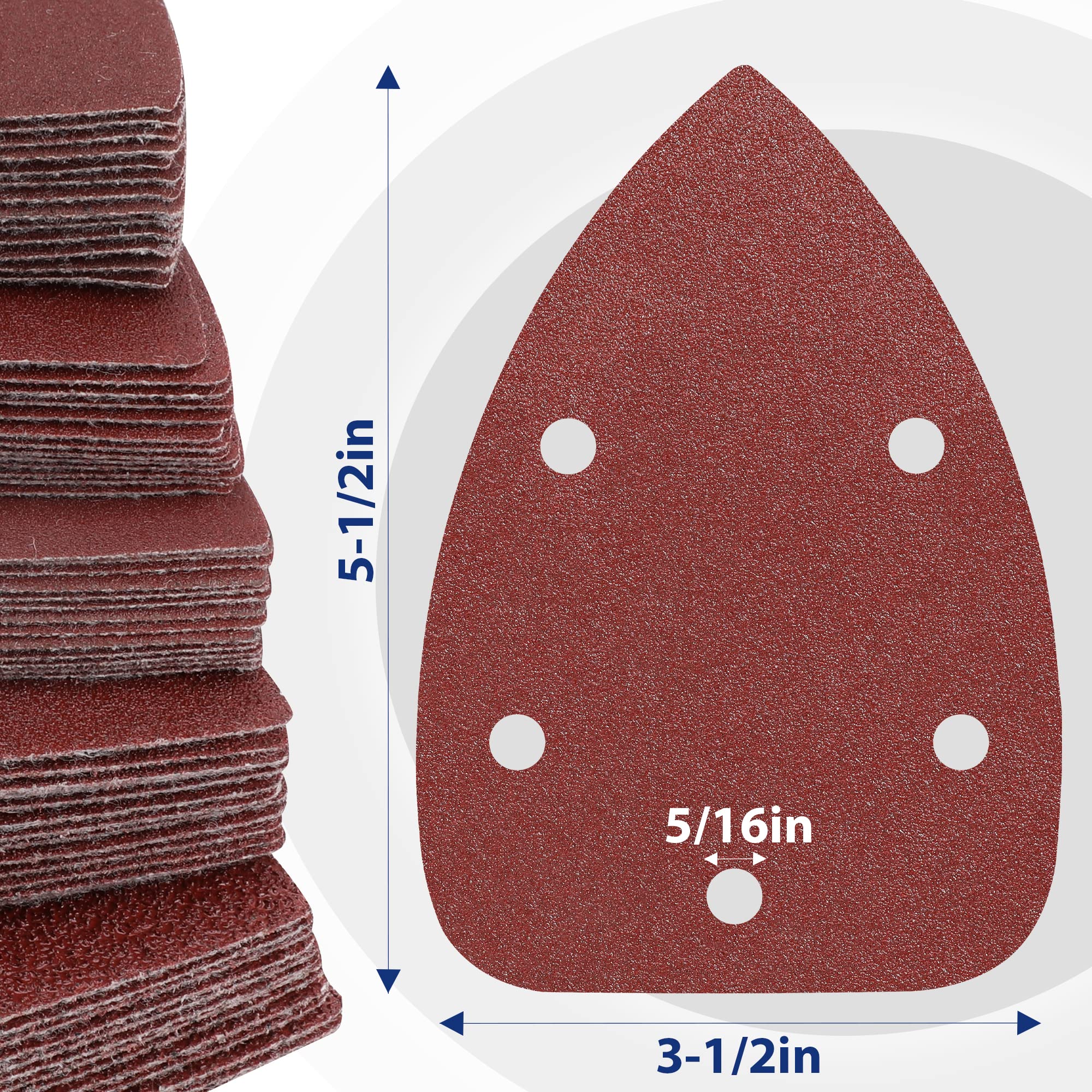 Foto 3 pulgar | Ratón Sander Pads Workpro, 150 Unidades, 5 Orificios, Con Granos Variados - Venta Internacional.