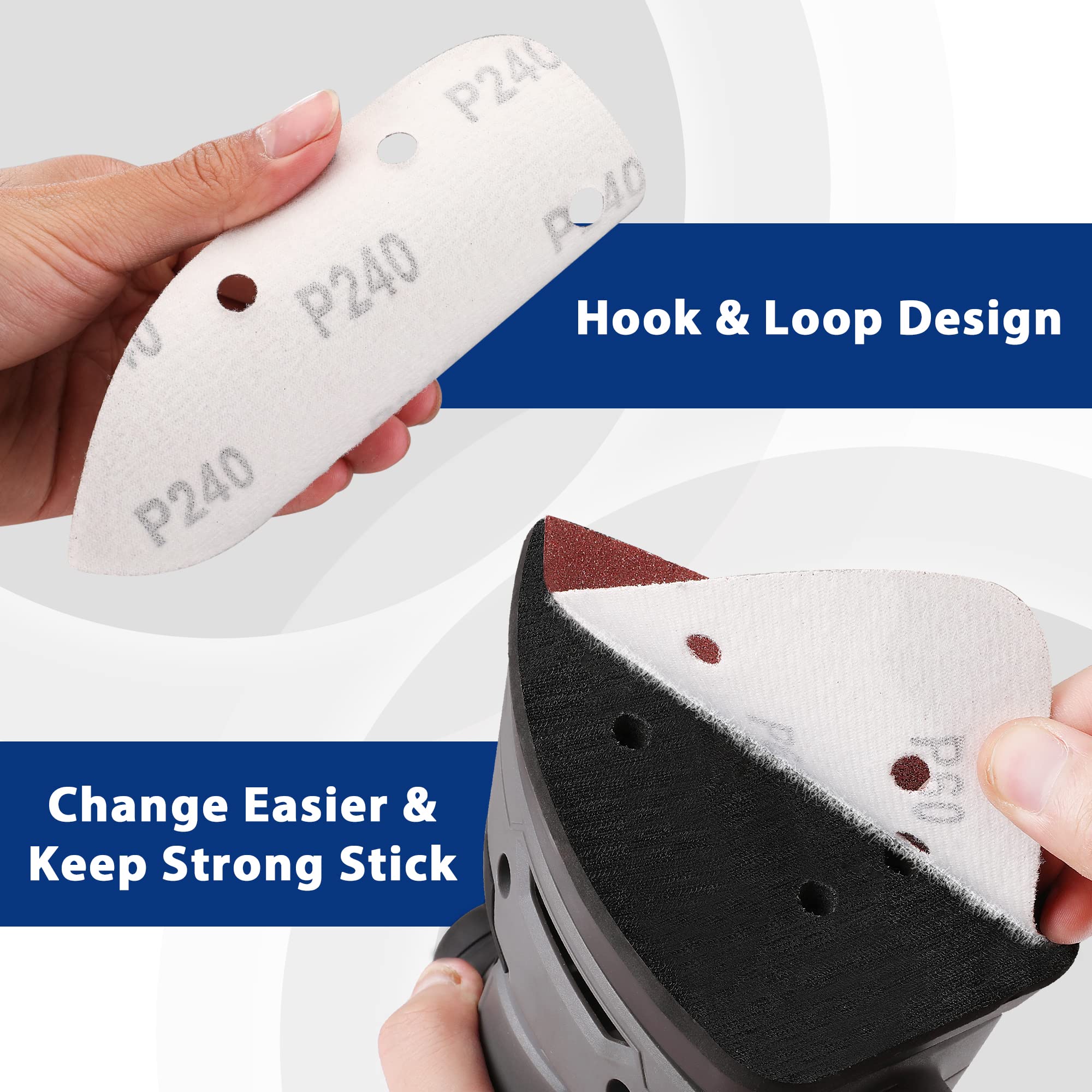 Foto 5 pulgar | Ratón Sander Pads Workpro, 150 Unidades, 5 Orificios, Con Granos Variados - Venta Internacional.