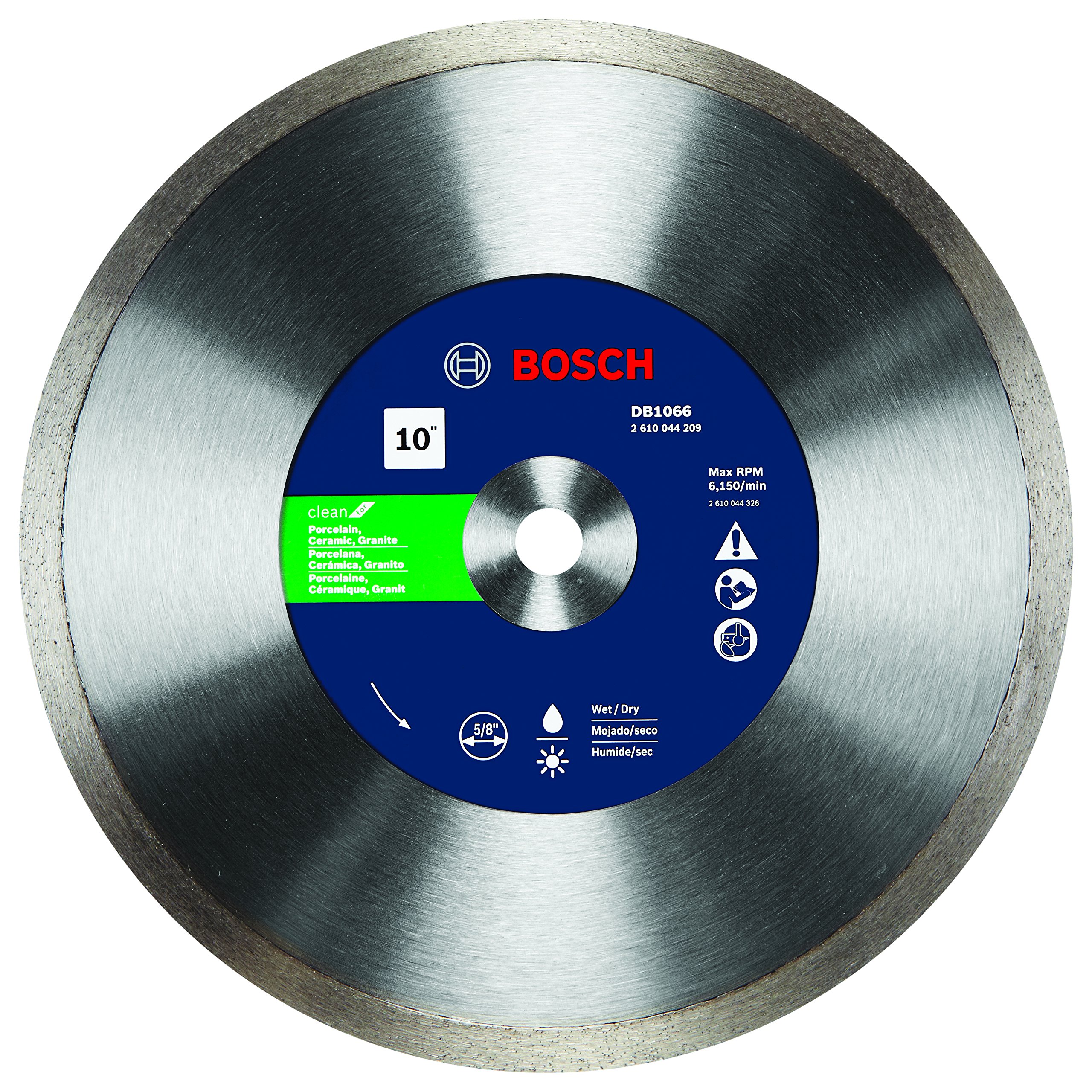 Diamond Blade Bosch Db1066 Rapido Premium De 10 Pulgadas Para Uso Húmedo Y Seco - Venta Internacional.