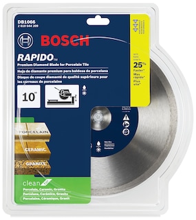 Foto 2 | Diamond Blade Bosch Db1066 Rapido Premium De 10 Pulgadas Para Uso Húmedo Y Seco - Venta Internacional.