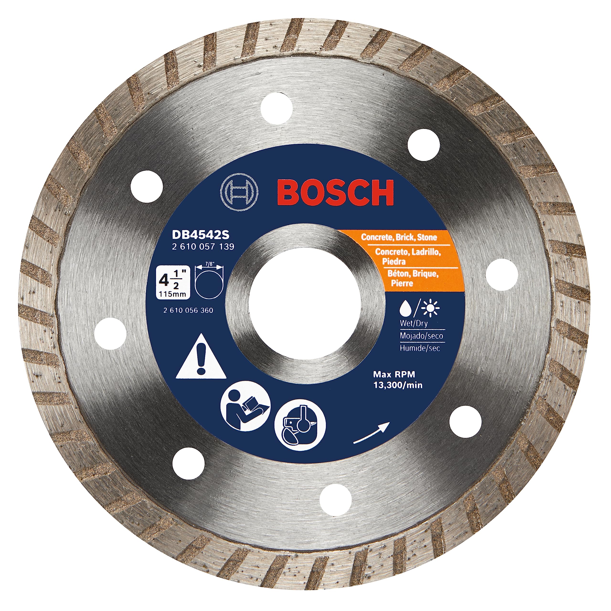 Foto 2 pulgar | Diamond Blade Bosch Db4542s De 4,5 Pulgadas Para Hormigón Y Ladrillo - Venta Internacional.
