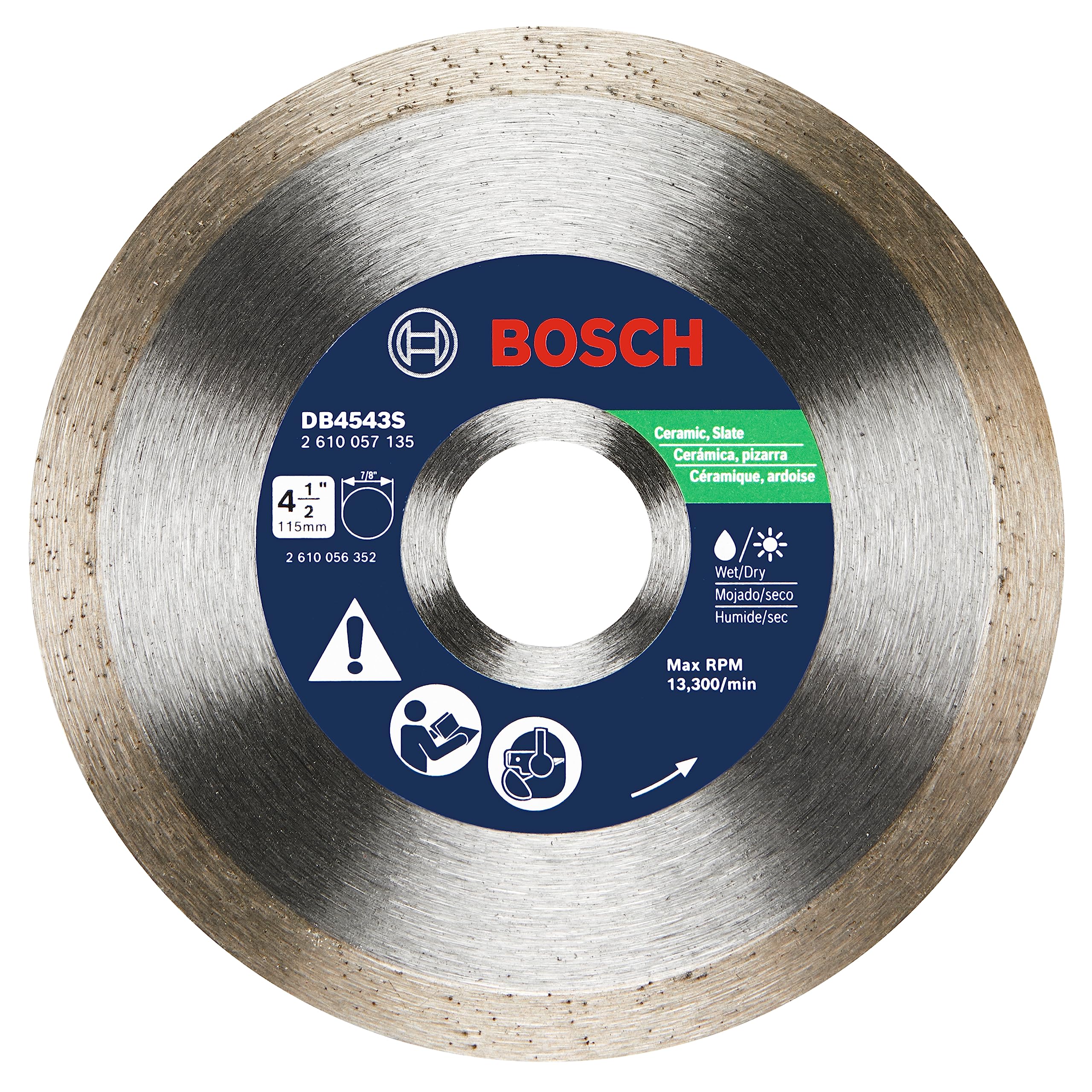 Foto 2 pulgar | Disco De Diamante Bosch Db4543s De 11,43 Cm Para Baldosas De Cerámica, Pizarra - Venta Internacional.