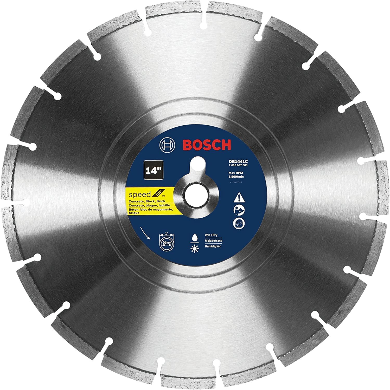 Foto 2 pulgar | Disco De Diamante Bosch Db1441c De 14 Cm Para Hormigón, Ladrillo, Bloque - Venta Internacional.