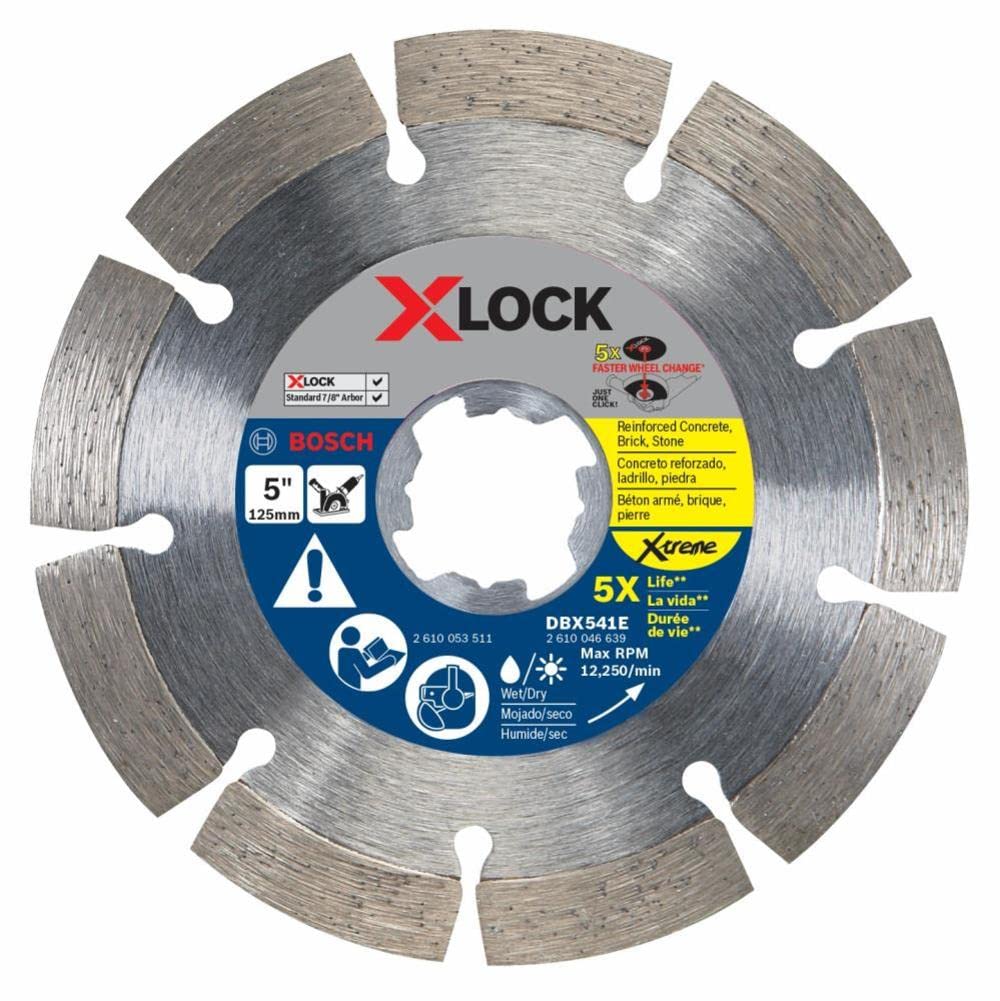 Foto 2 pulgar | Disco De Diamante Bosch Dbx541e X-lock Xtreme De 5 Pulgadas Para Concreto - Venta Internacional.