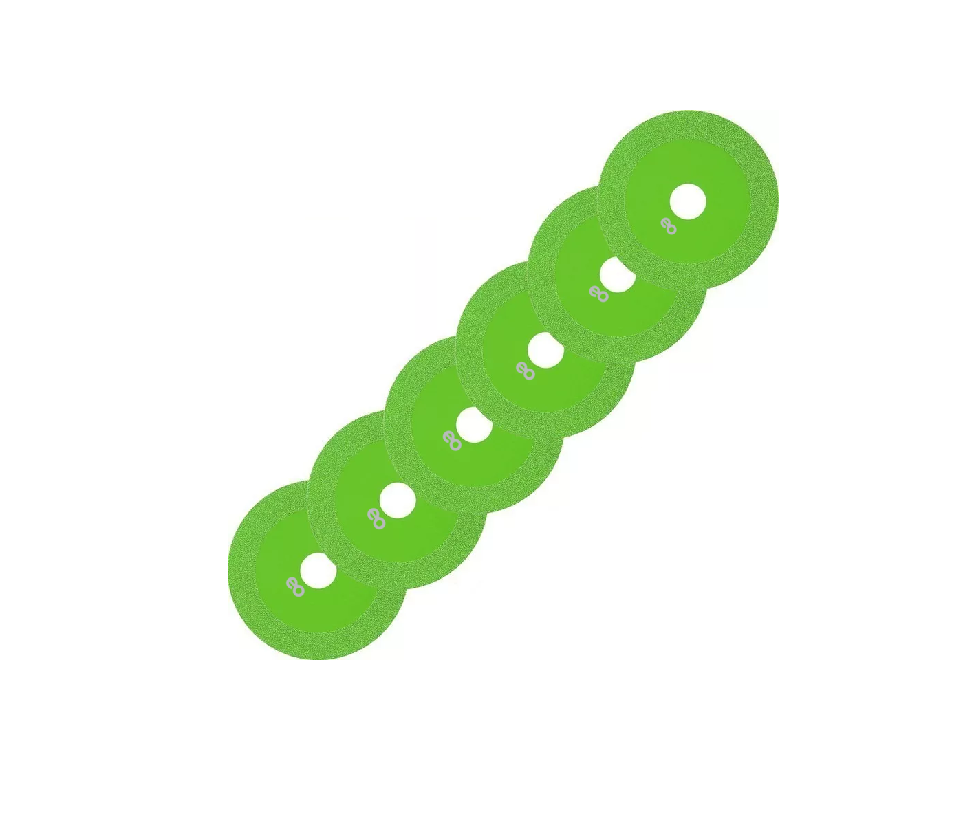 Language Kit Disco De Corte Vidrio Hoja De Diamante Superfino De 6 Piezas Eo Safe Imports Esi-3809-1 Verde