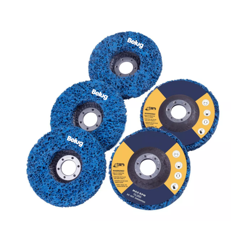 Foto 2 pulgar | 5pcs Discos Abrasivos De Desoxidación Metal Rueda Pulidora Azul Belug