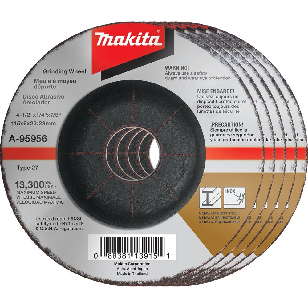 Foto 1 | Muela Abrasiva Makita A-95956-5 Inox 36 Grit 11,4x0,6x2,2 Cm  - Venta Internacional.