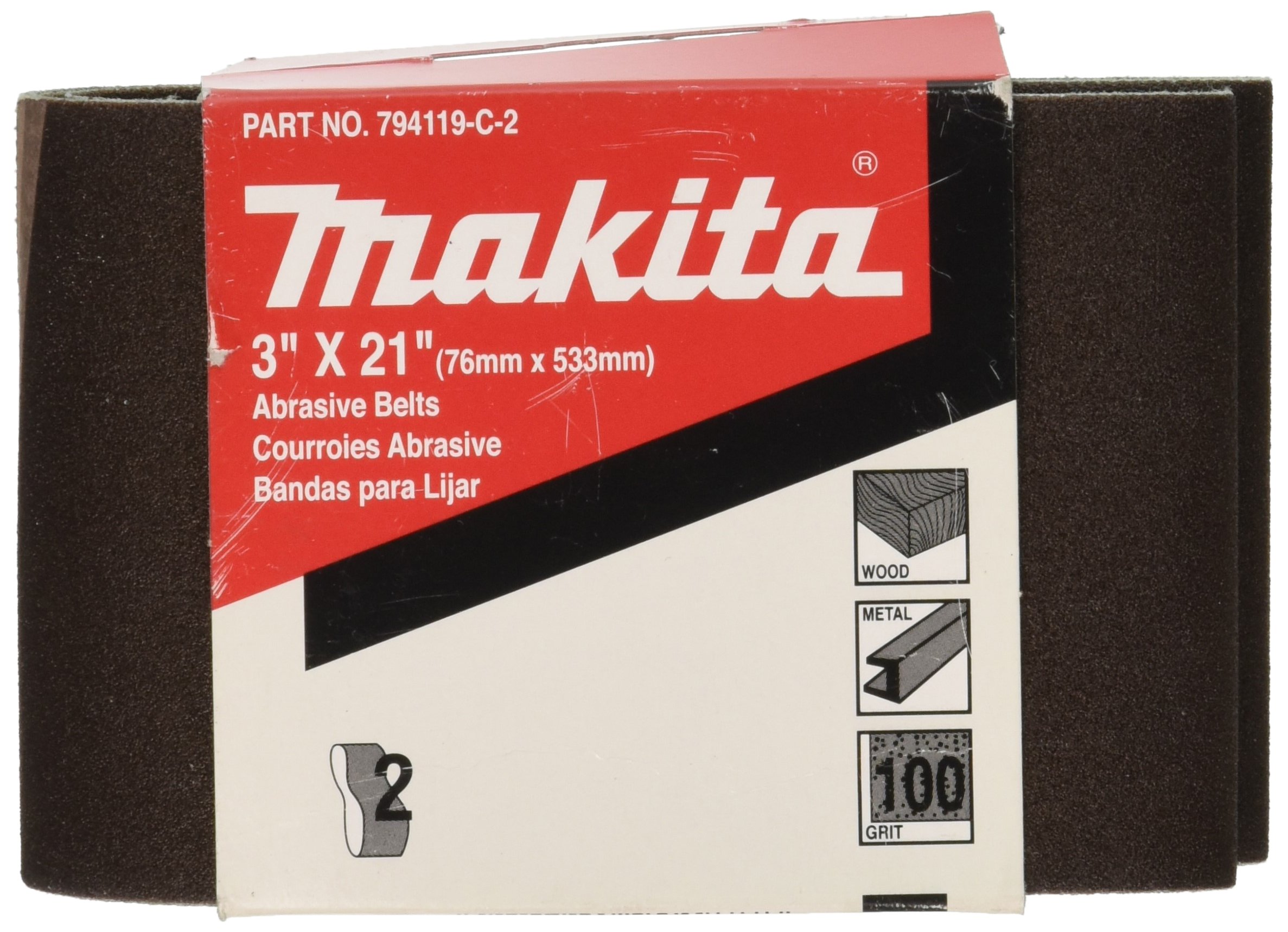 Foto 1 | Cinturón Abrasivo Makita 794119-a-2 #60, Paquete De 2 - Venta Internacional.