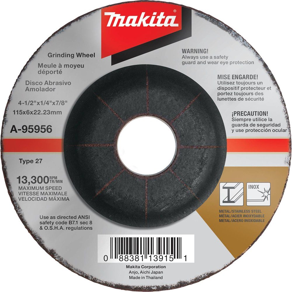 Foto 2 pulgar | Muela Abrasiva Makita A-95956 36 Grit Inox 11,4x0,6x2,2 Cm - Venta Internacional.