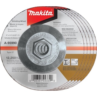 Foto 1 | Muela Abrasiva Makita A-95990-5 Inox 36 Grit 5/pack 125mm - Venta Internacional.