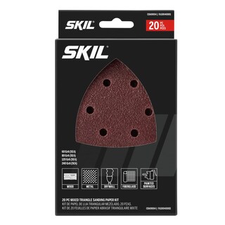 Foto 1 | Kit De Papel De Lija Skil, 20 Piezas, Mezcla De 60, 80, 120 Y 240 Granos - Venta Internacional.