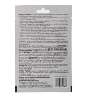 Foto 4 | Linterna Transparente Para Faros Delanteros 3m 39173 Con Disco Abrasivo Y Toallitas, 1 Kit - Venta Internacional.