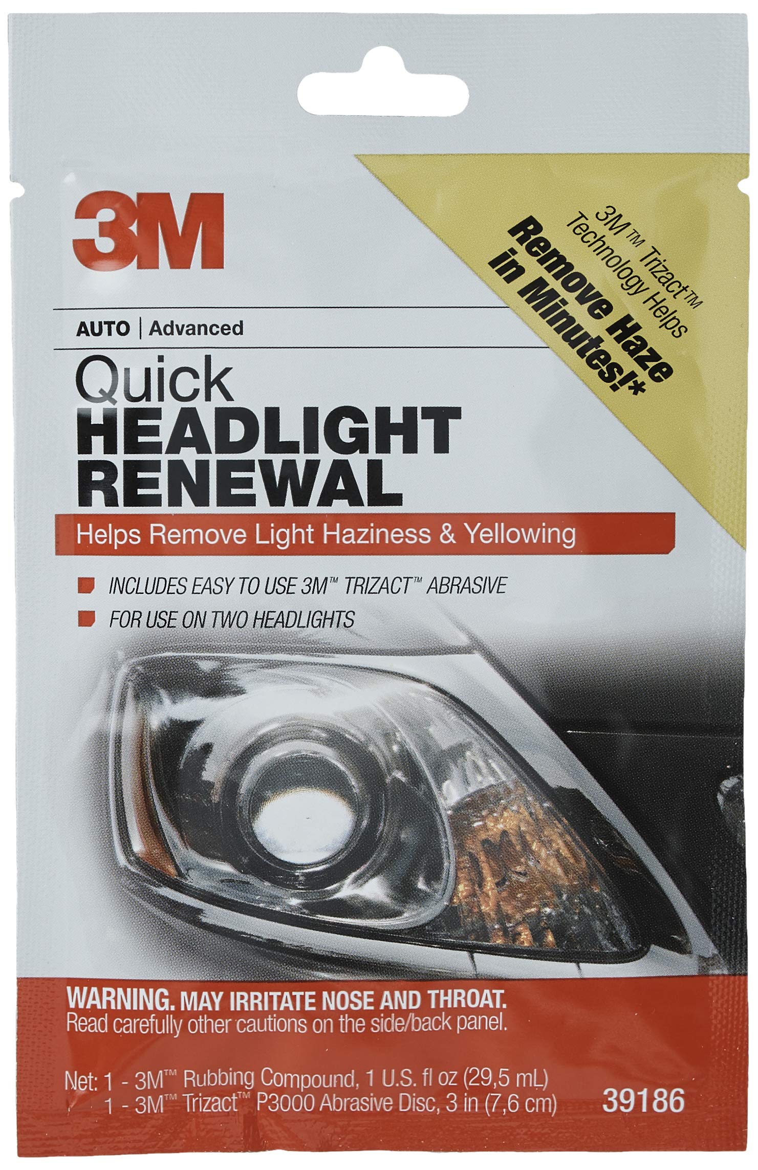 Kit De Renovación De Faros 3m 39186 Con Compuesto De Frotamiento Y Disco - Venta Internacional.