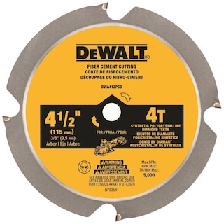 Foto 5 | Hoja De Sierra Dewalt 4-1/2 Pulgadas 4t Pcd Para Fibrocemento - Venta Internacional.