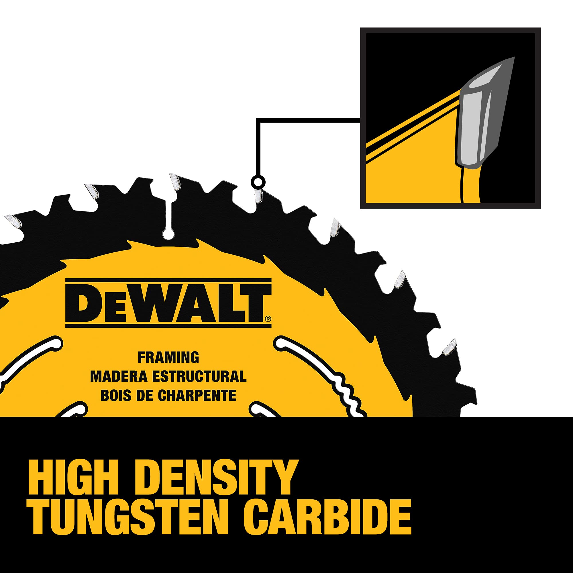 Foto 4 | Hoja De Sierra Circular Dewalt Dwa171424b10 Para Madera 24t 7.25 Pulgadas - Venta Internacional.