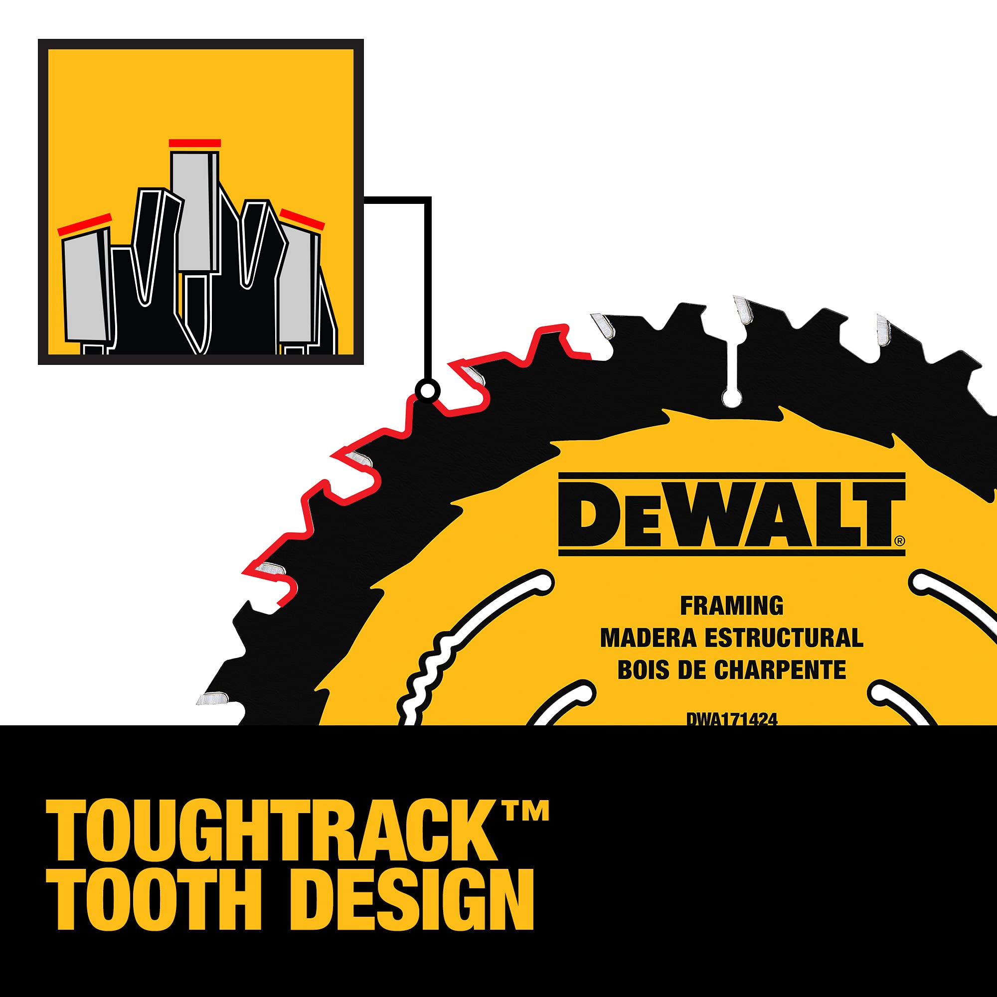 Foto 6 pulgar | Hoja De Sierra Circular Dewalt Dwa171424b10 Para Madera 24t 7.25 Pulgadas - Venta Internacional.