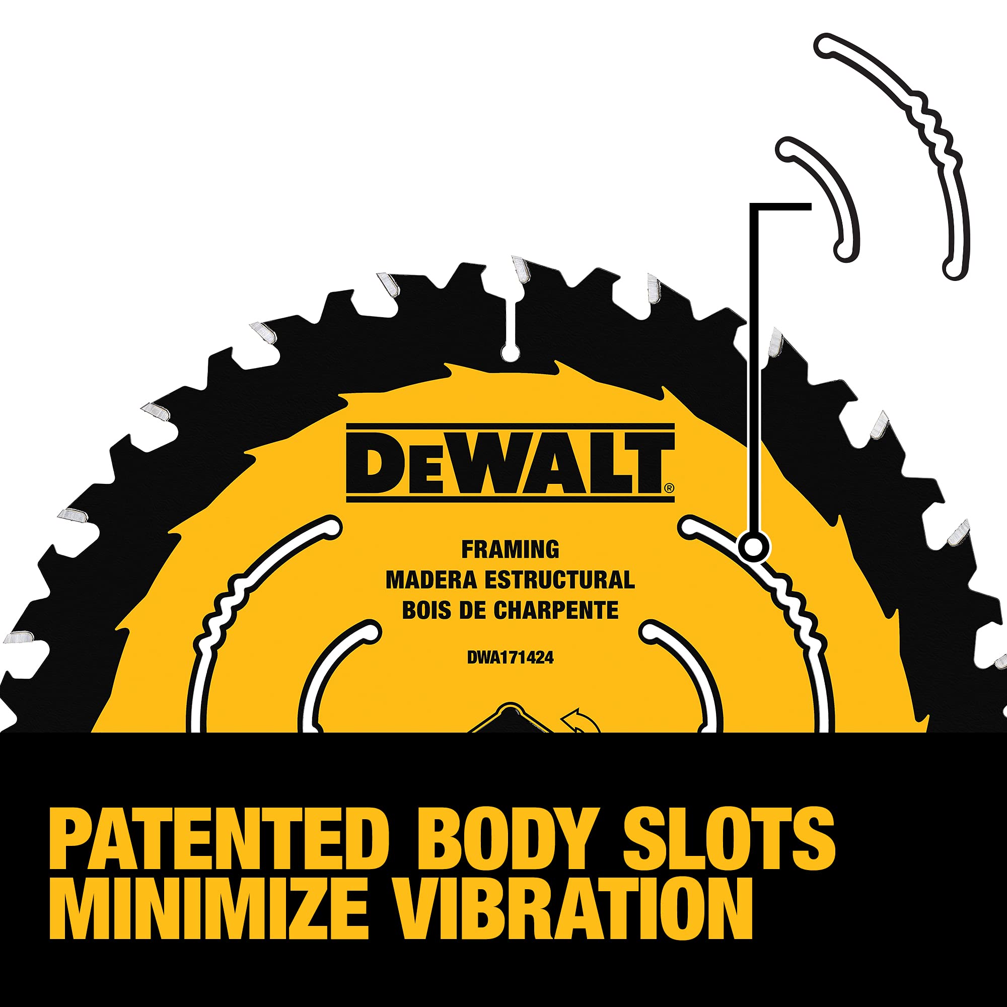 Foto 6 | Hoja De Sierra Circular Dewalt Dwa171424b10 Para Madera 24t 7.25 Pulgadas - Venta Internacional.
