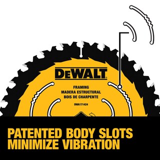 Foto 6 | Hoja De Sierra Circular Dewalt Dwa171424b10 Para Madera 24t 7.25 Pulgadas - Venta Internacional.