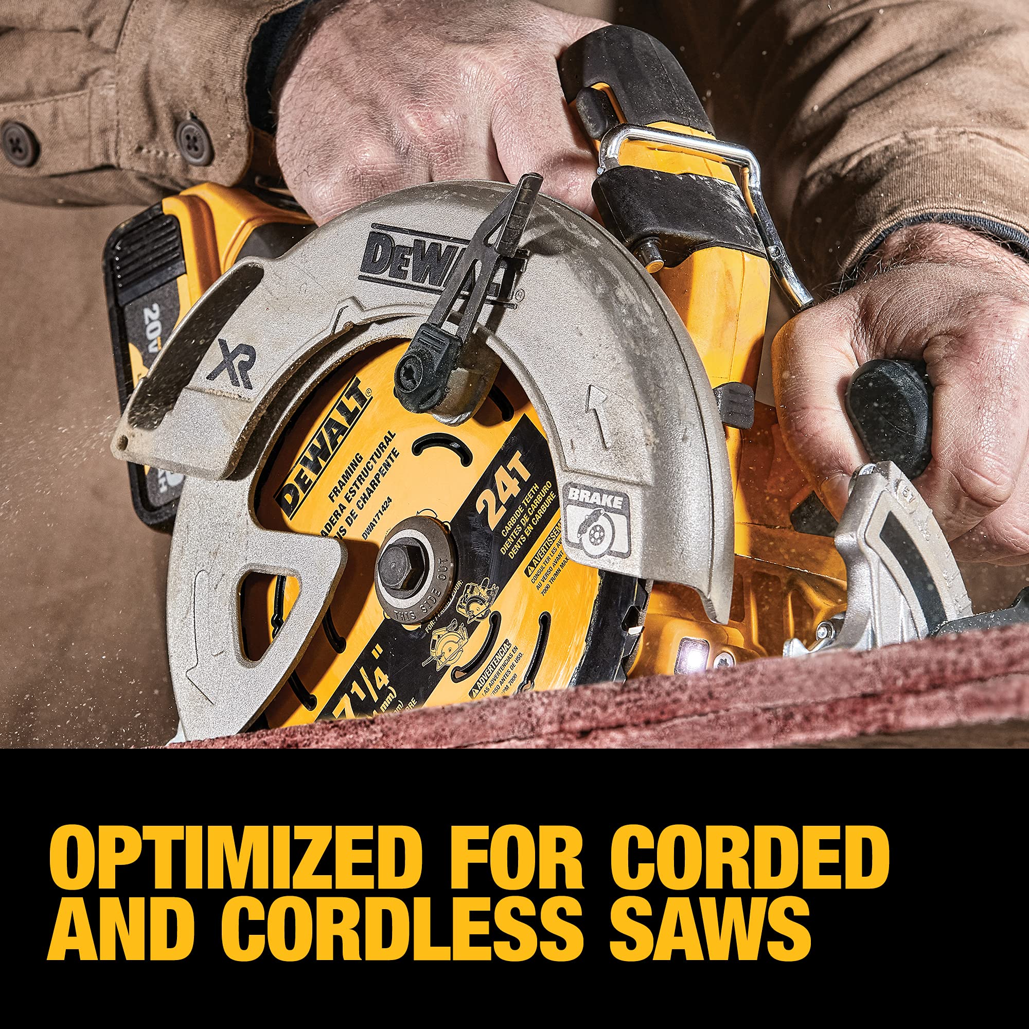 Foto 7 | Hoja De Sierra Circular Dewalt Dwa171424b10 Para Madera 24t 7.25 Pulgadas - Venta Internacional.