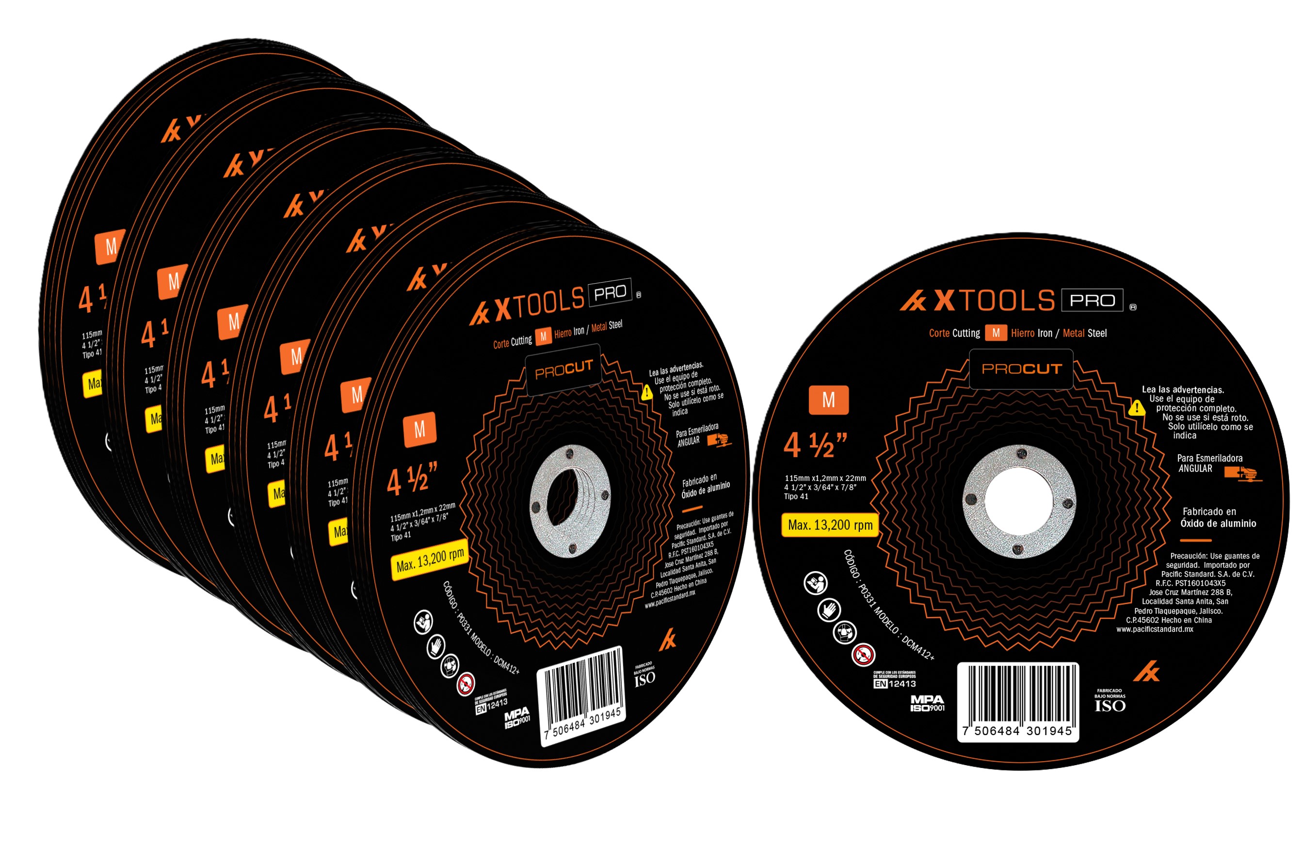 Foto 2 | Disco De Corte 4 1/2 P/metal Xtools 50pz Dcm412+