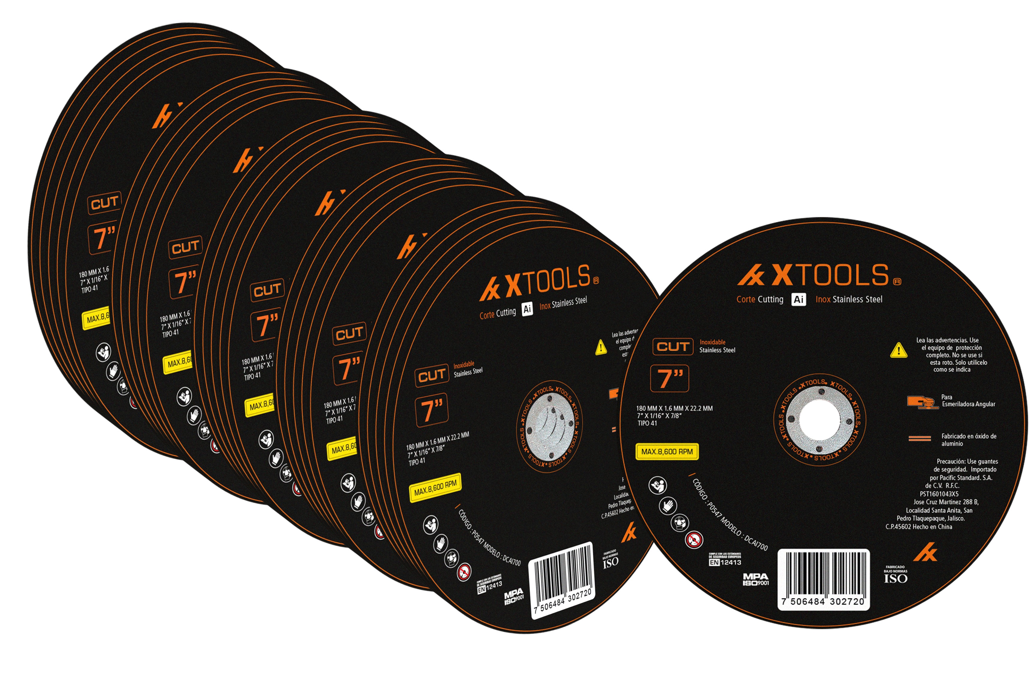 Foto 2 | Disco De Corte 7 Pulg P/metal Acero Inox Xtools 25pz Dcai700