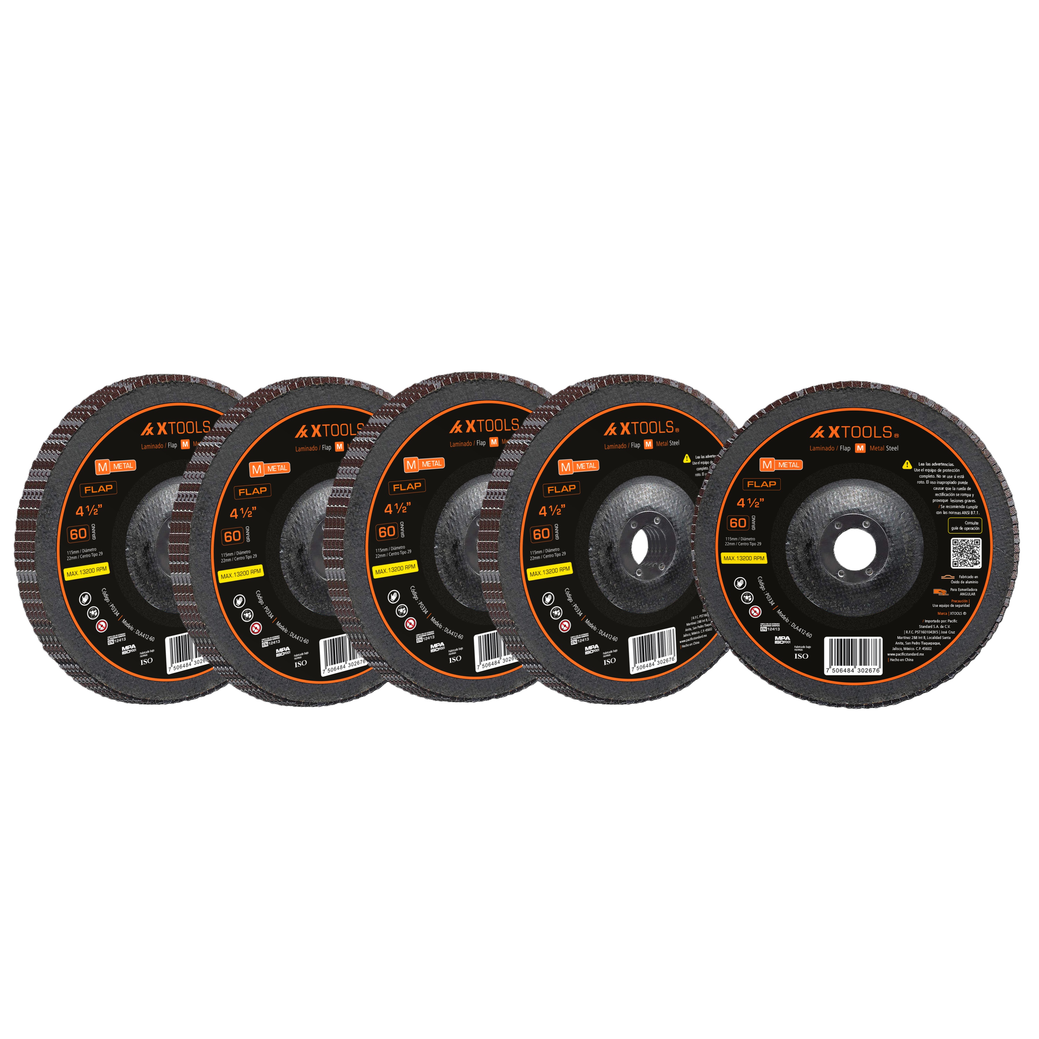 Foto 2 | Disco Laminado/flap 41/2 Grano 60 Xtools 20pz Dla412